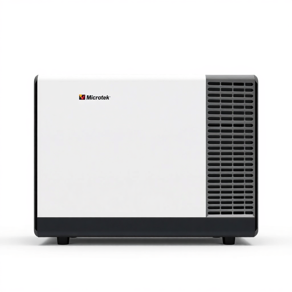 Microtek UPS inverter, compact design, professional product photography