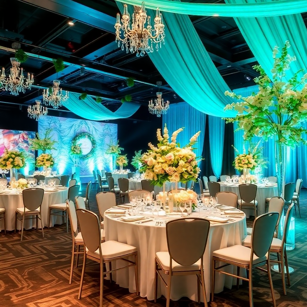 event design decor styling floral arrangement luxury venue transformation