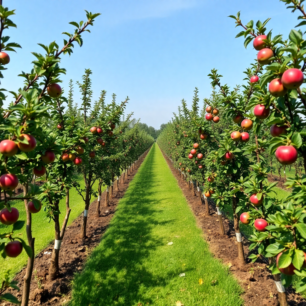 fruit trees in nursery
