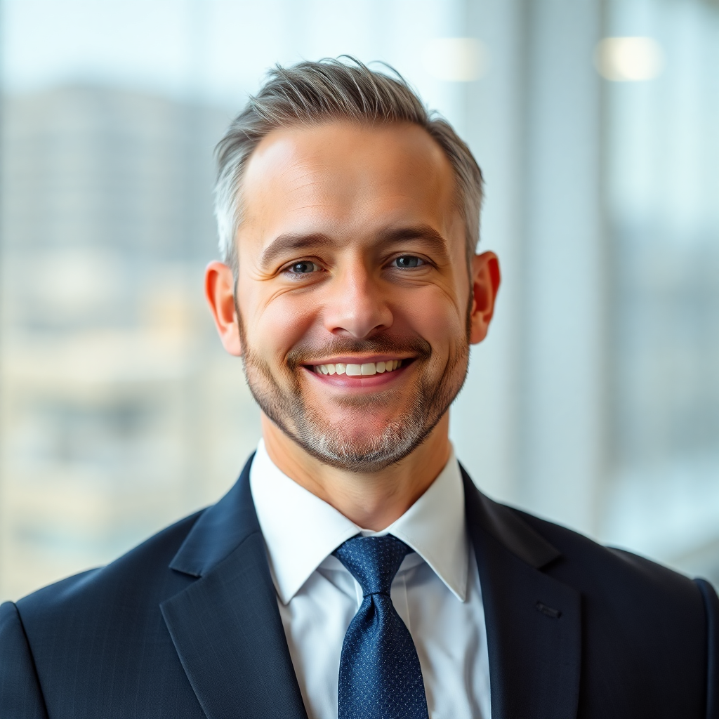 male lawyer banking finance associate professional portrait business