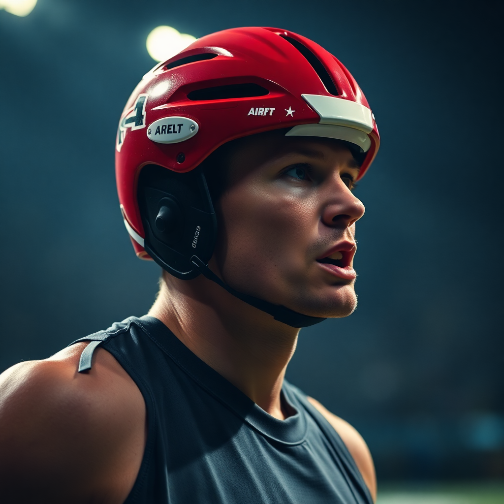 athlete achieving mental breakthrough moment, inspirational sports photography with dramatic lighting