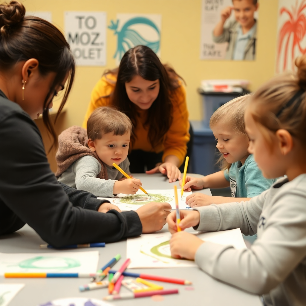 Children with disabilities in art therapy