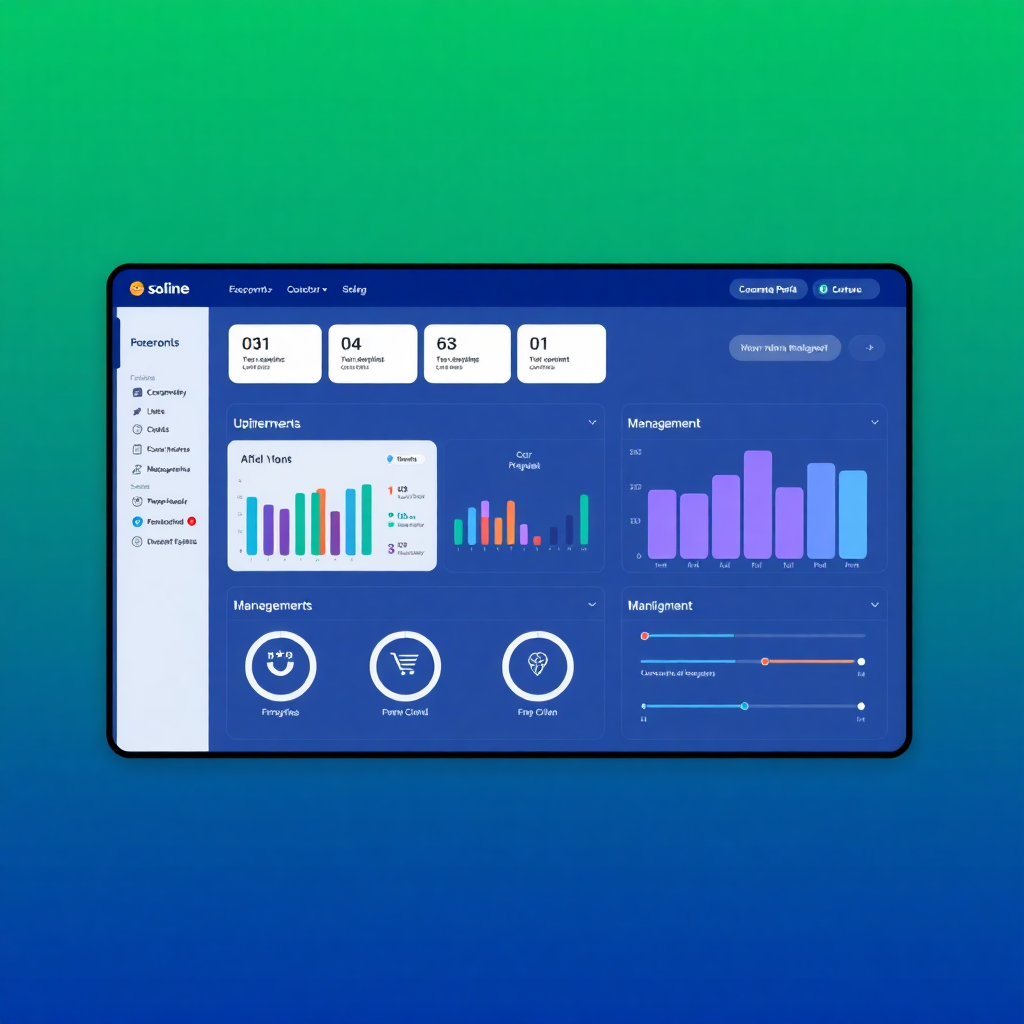 employee portal interface with dashboard, document management, corporate intranet design