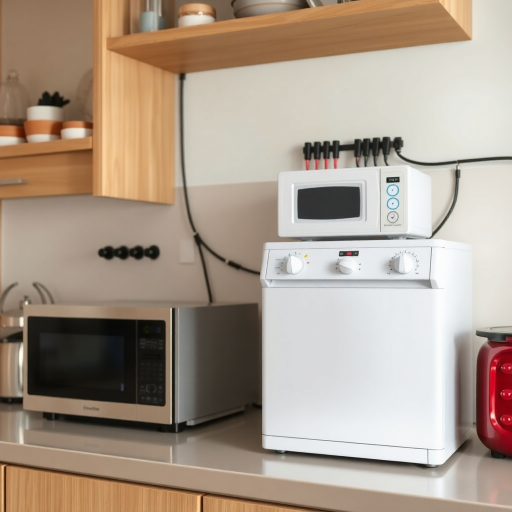 compact home appliance wiring harness for kitchen equipment with safety features