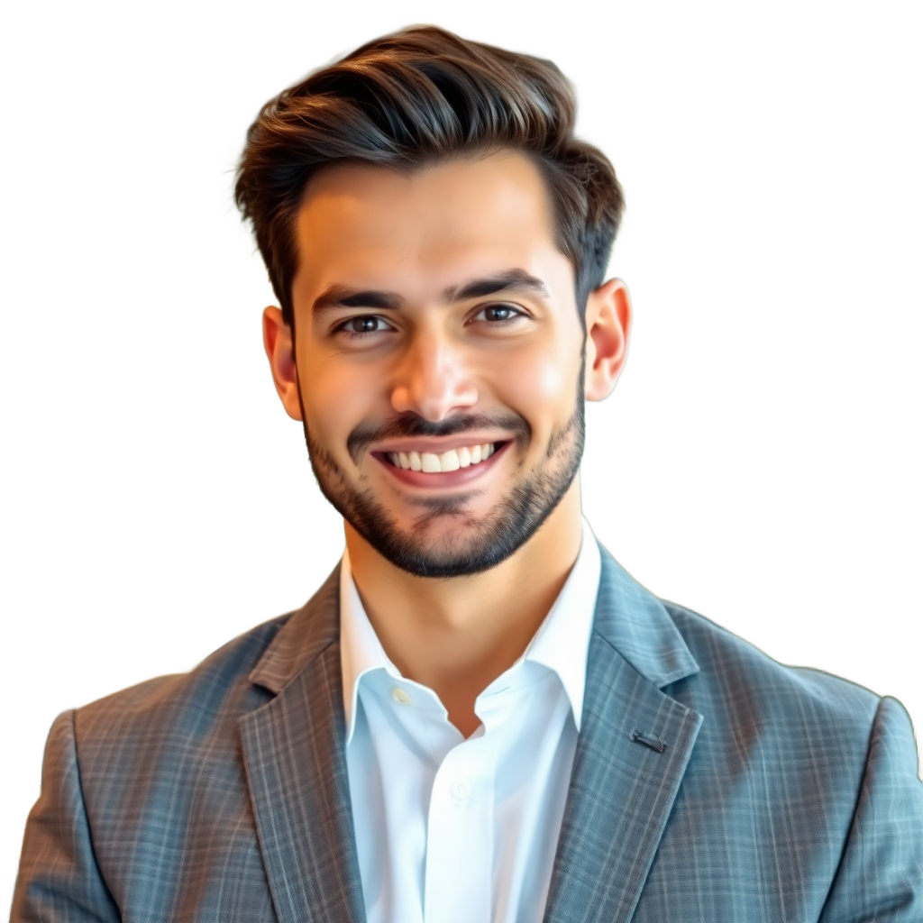 professional male quality assurance executive in business attire, confident advisor portrait, clean corporate headshot, modern office background, sharp focus