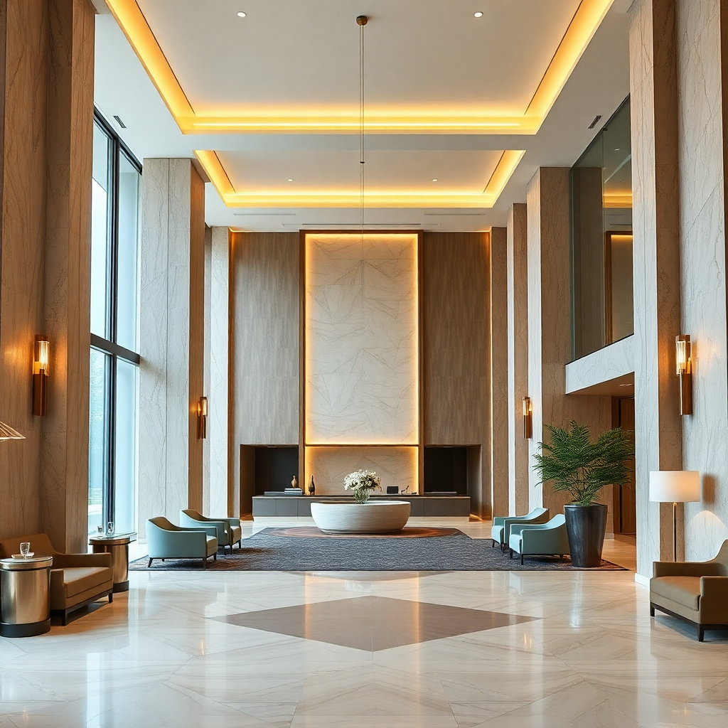 luxury hotel lobby