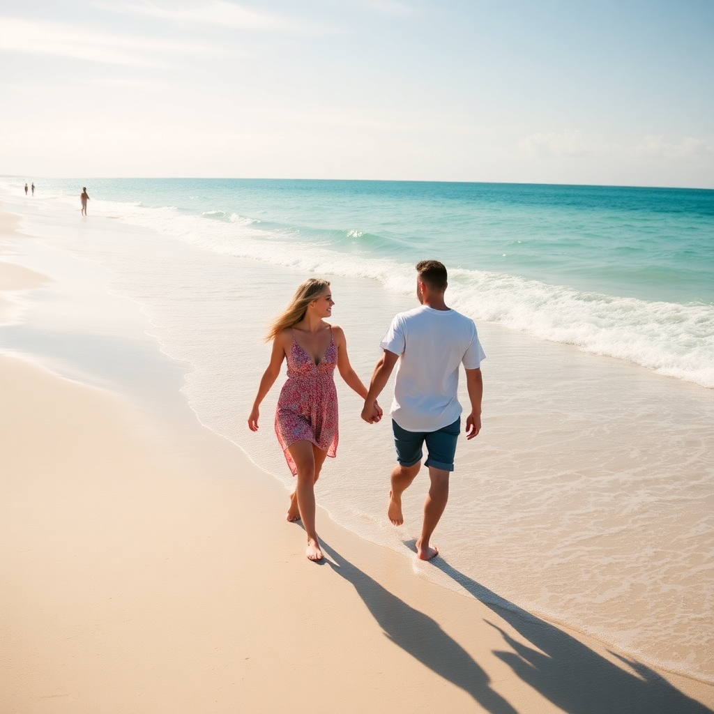 couple on beach