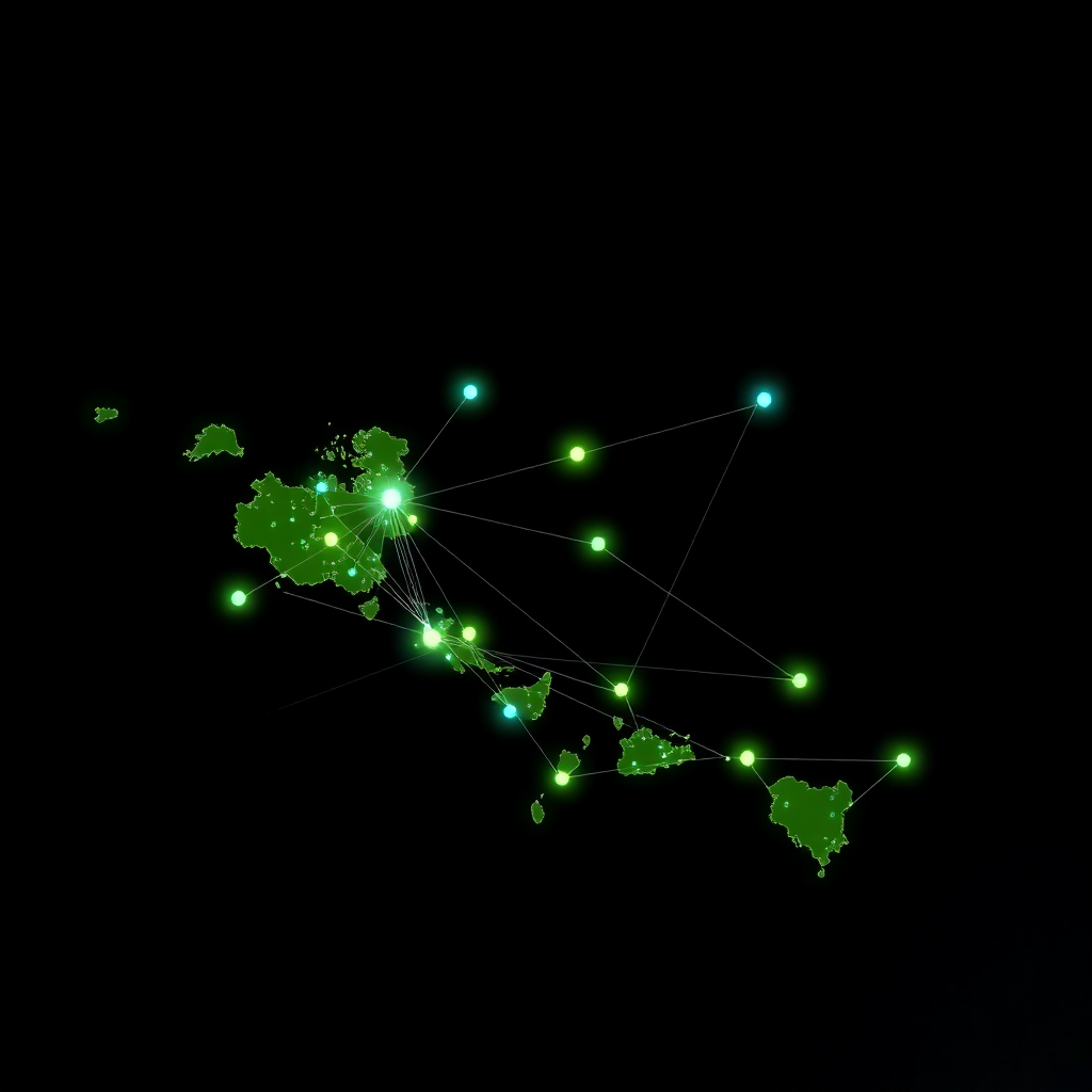 abstract map visualization