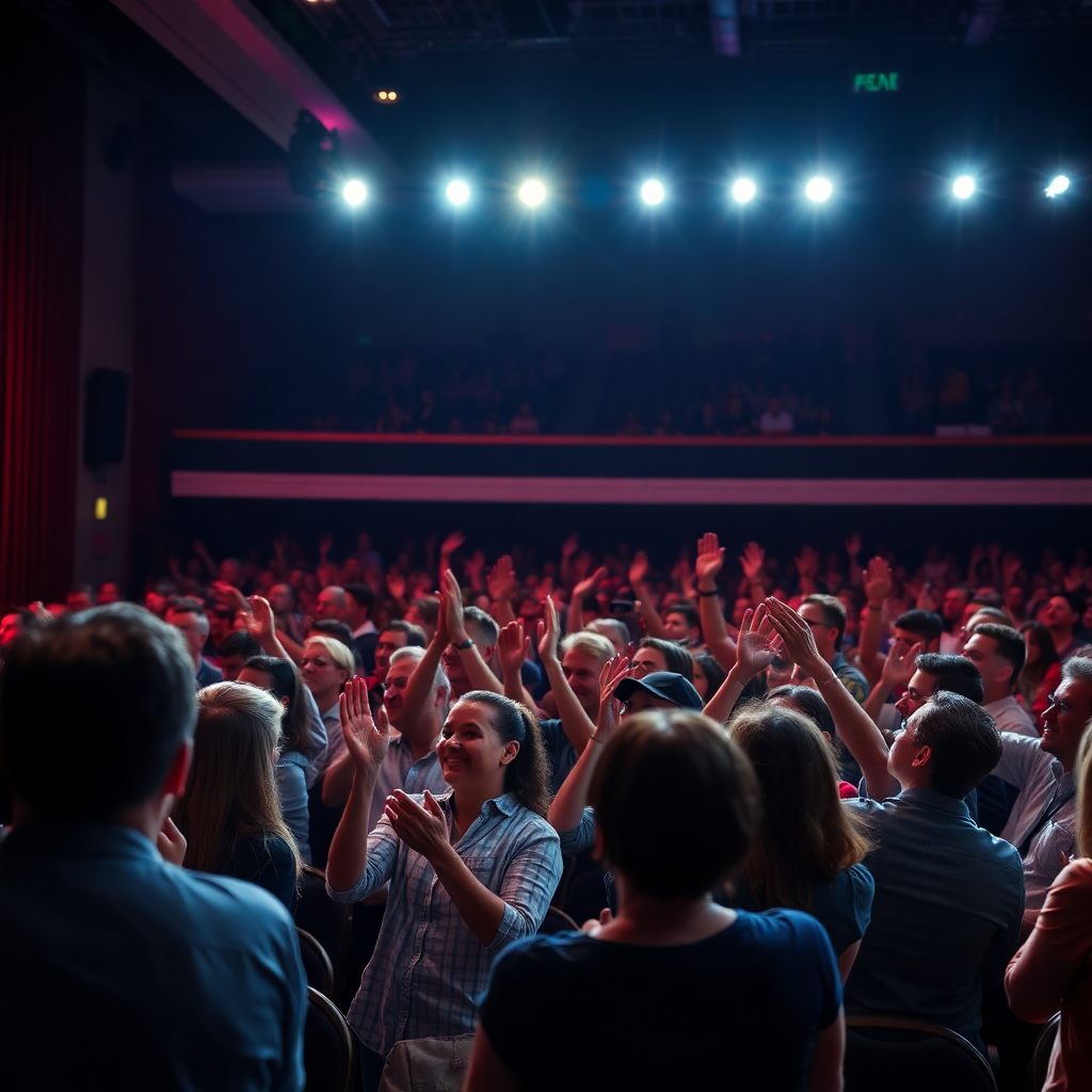 Public applaudissant