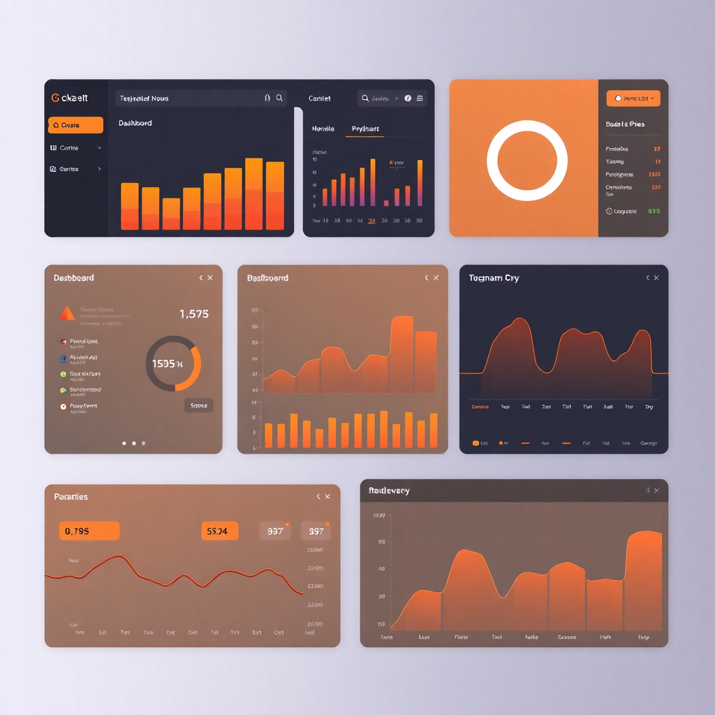 modern UI/UX design dashboard