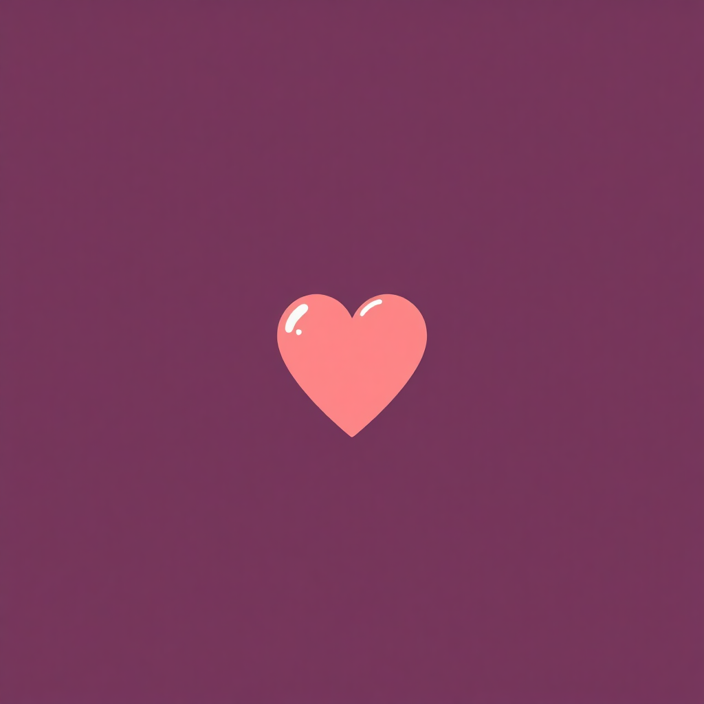 cute heart icon in dusty rose