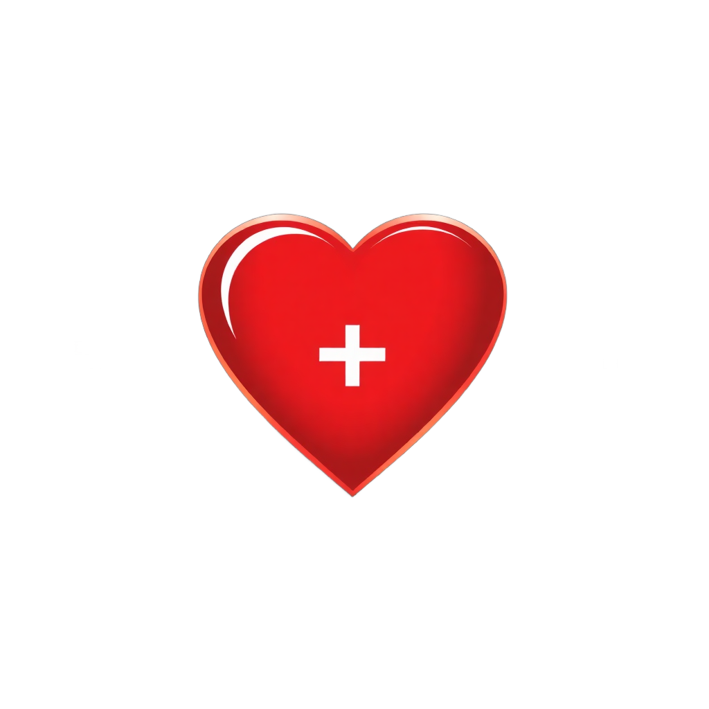 health plus pharmacy logo with heart symbol