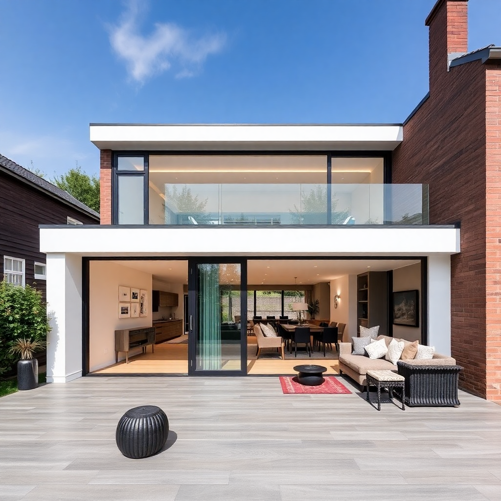 modern home extension project completed in Eindhoven