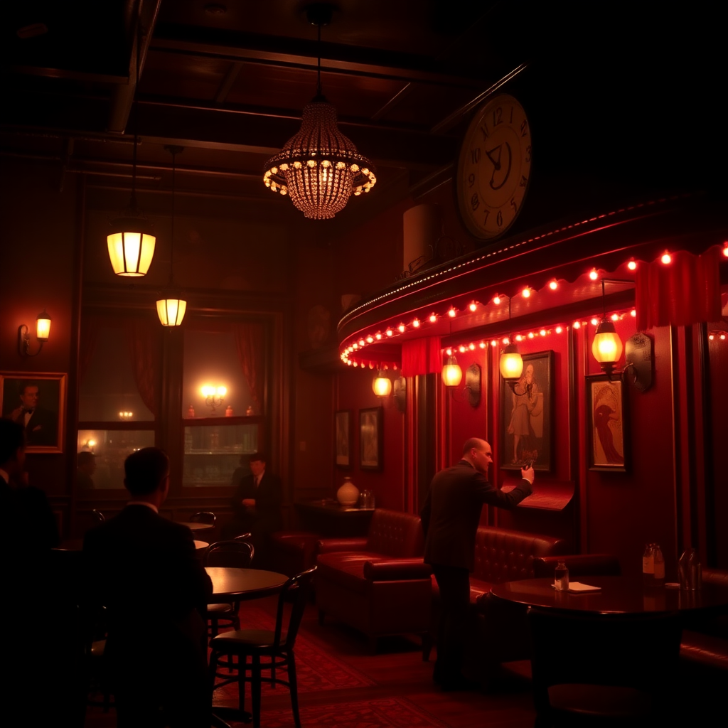 vintage 1920s jazz club cinematic