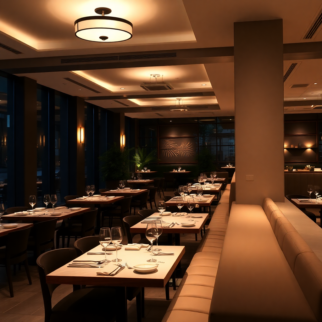 Restaurant dining area