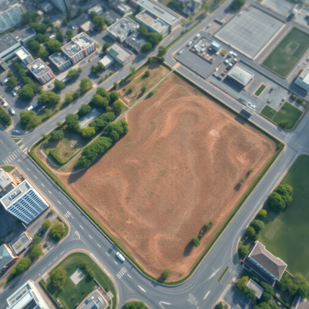 modern vacant land plot