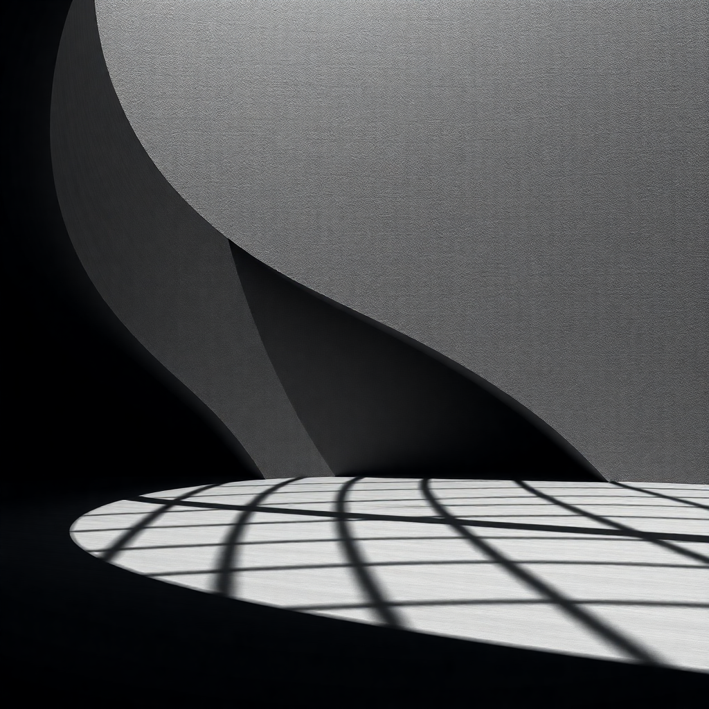abstract architectural curves dark shadows minimal luxury texture