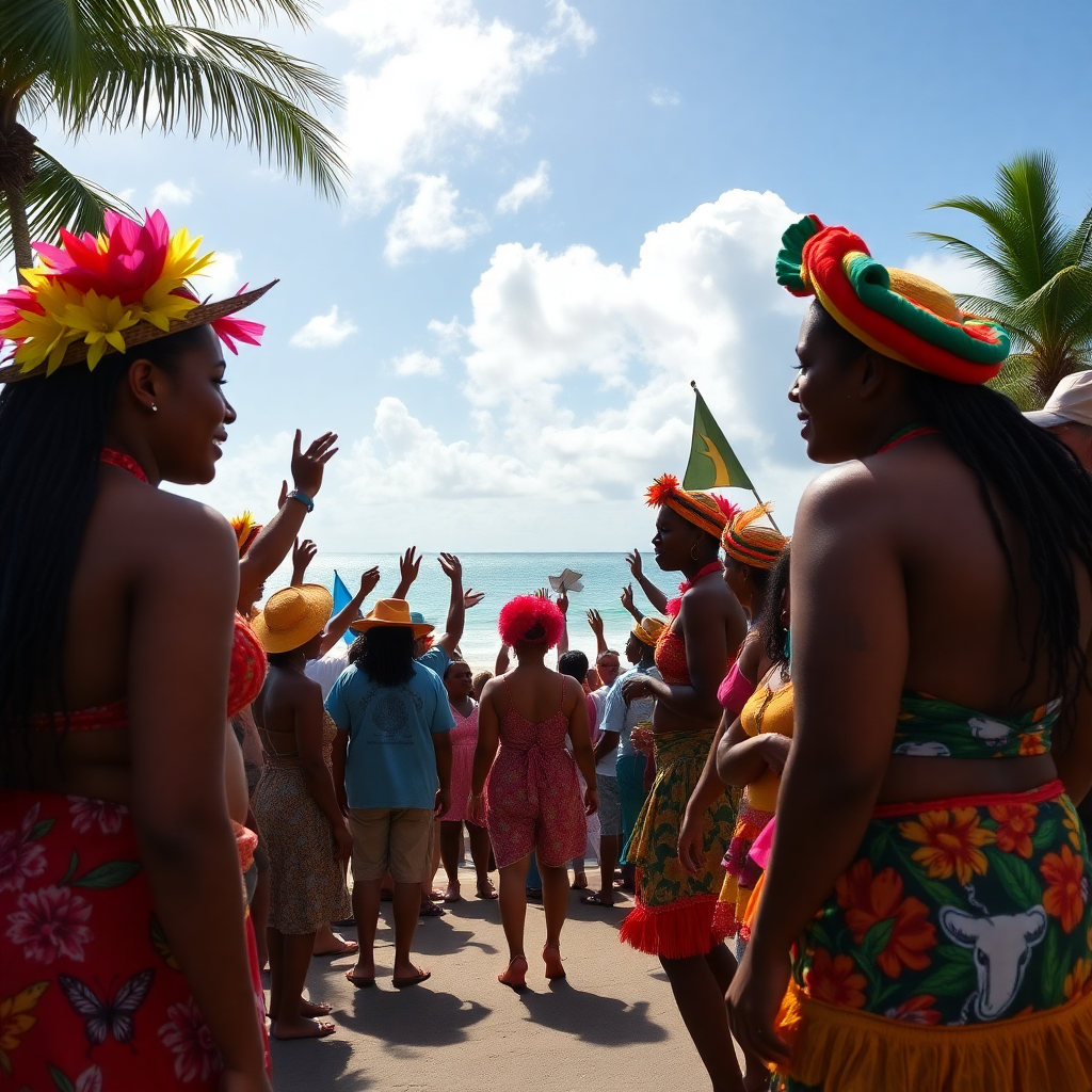Caribbean communities, cultural celebration, island unity, colorful festivals and activism