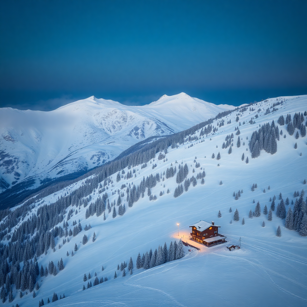 Grandvalira ski slopes Soldeu sector Andorra aerial view luxury boutique hotel mountain winter snow cinematic editorial photography dark champagne gold tones private ski day Pyrenees valley blue sky powder