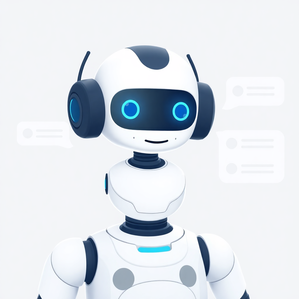 virtual assistant bot helping human agents, productivity, chat ui, light SaaS, soft blue accent, dribbble style