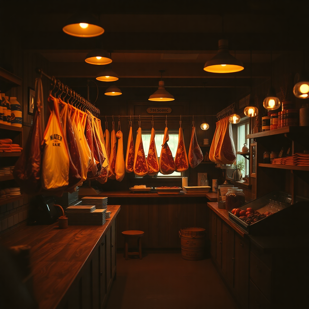 Butcher shop interior
