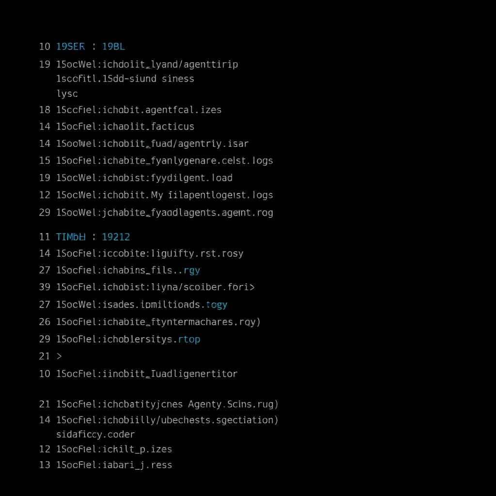 Activity feed with timestamped agent events
