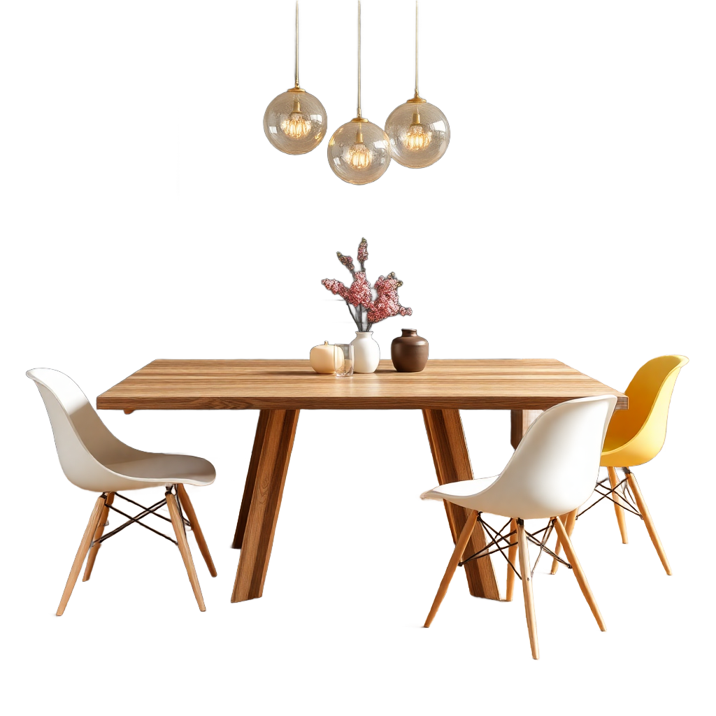modern wooden dining table furniture product photo