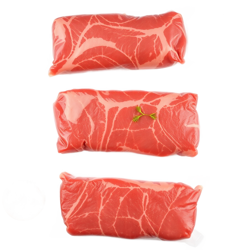 premium fresh vacuum-packed halal beef cuts