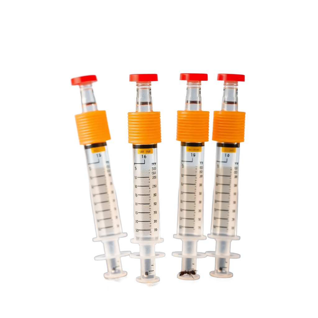 professional ant bait gel syringes transparent product shot without background