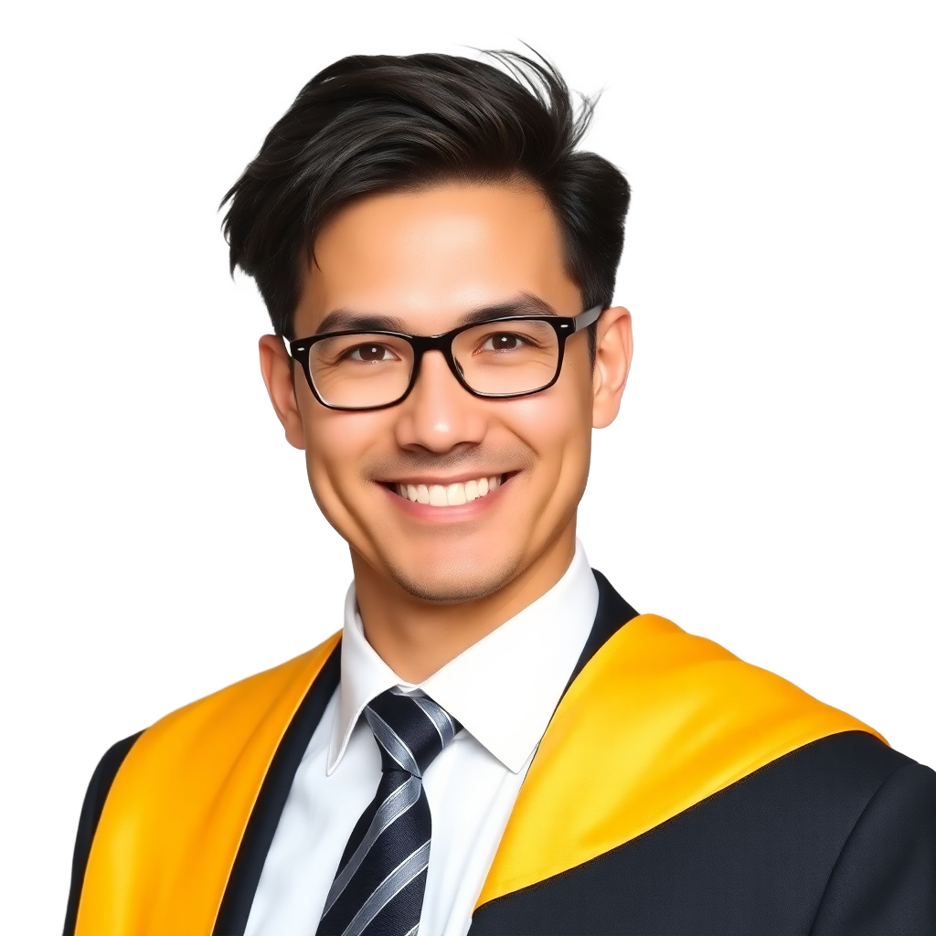professional male school principal in formal attire, confident and friendly, portrait without background