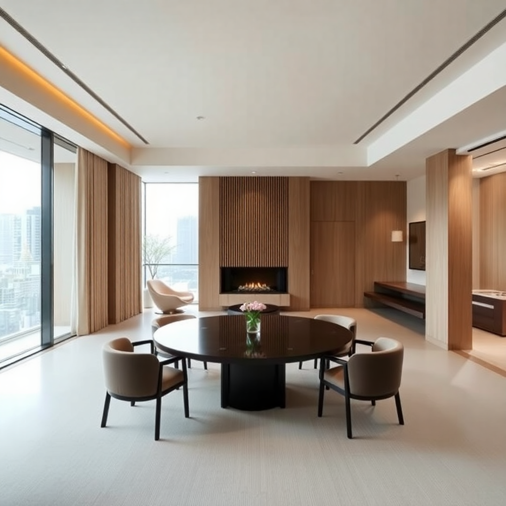 Aman Tokyo, luxury hotel interior, minimalist Japanese design