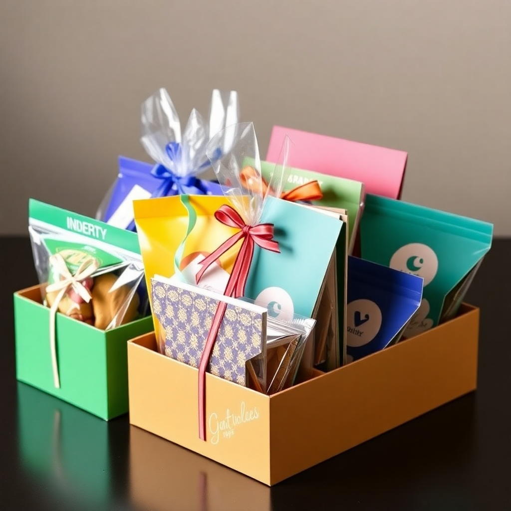 Employee gift sets in bulk, colorful attractive packaging, cost-effective design
