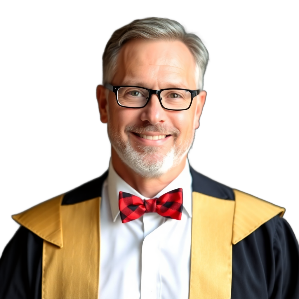 professional male school principal portrait in formal attire