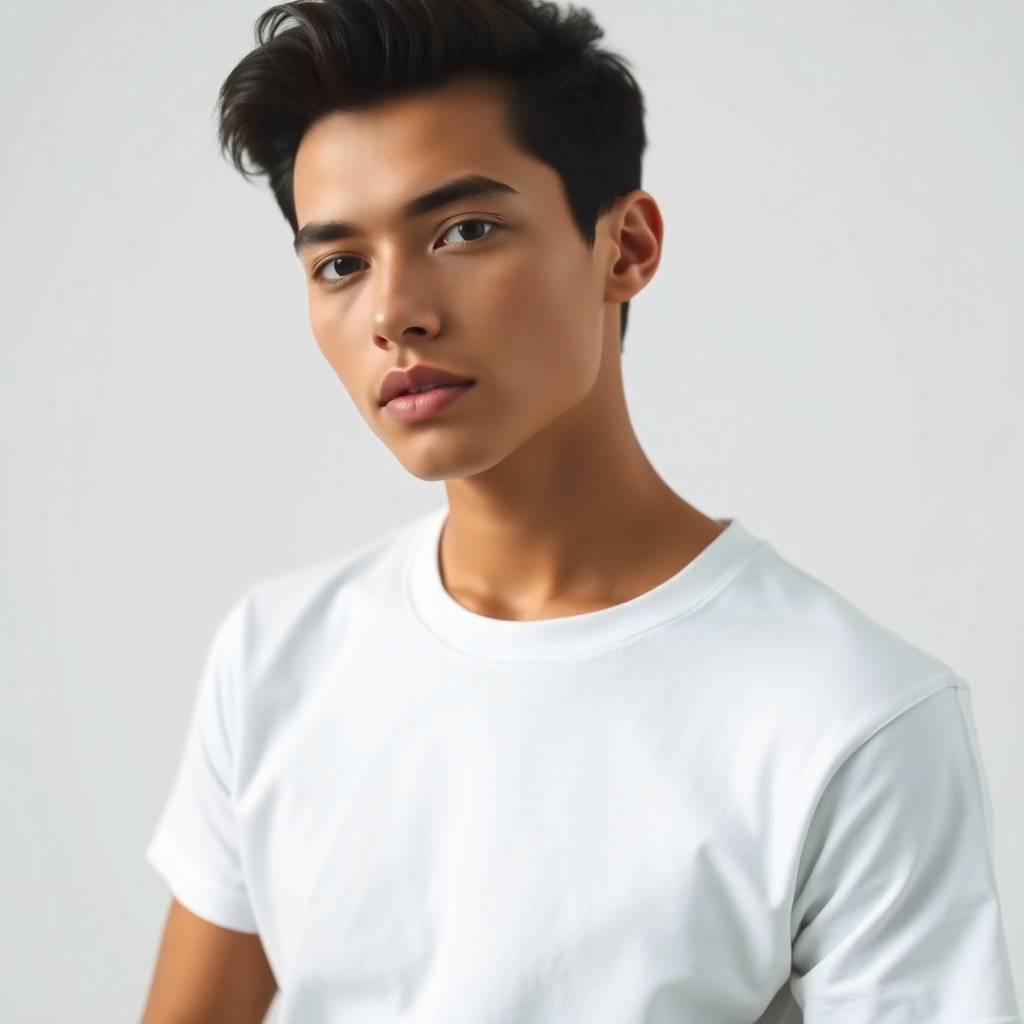 Minimal wardrobe portrait