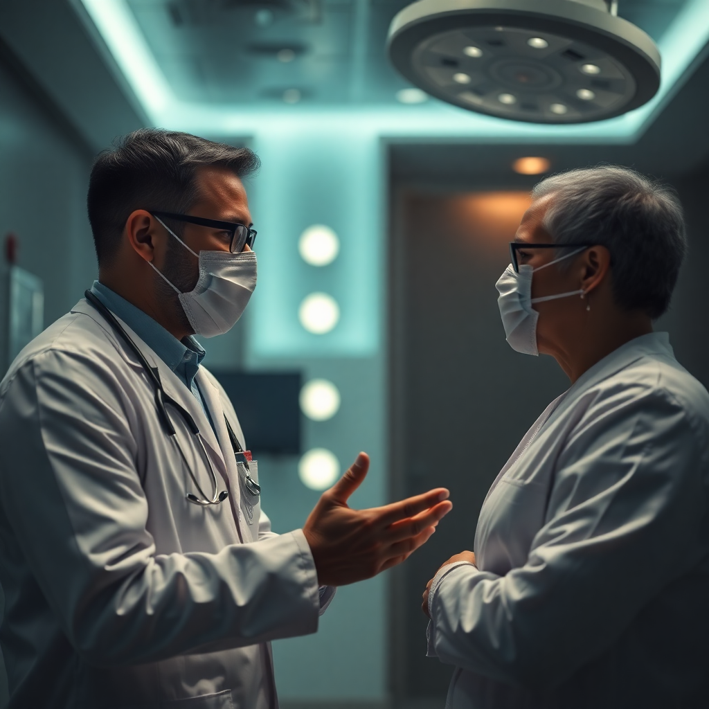 modern medical professional in consultation with patient