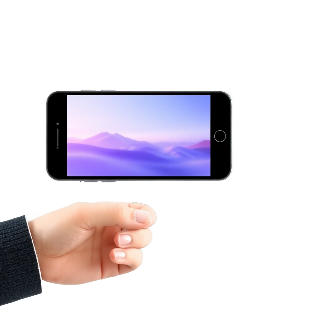modern smartphone screen mirroring to smart TV wireless casting illustration, clean 3D render style without background
