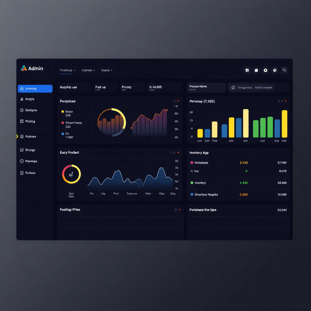 admin dashboard for e-commerce