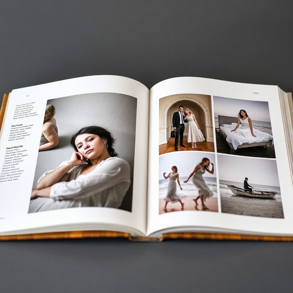 Linen photo book
