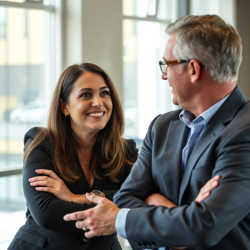 tax advisor in conversation with client