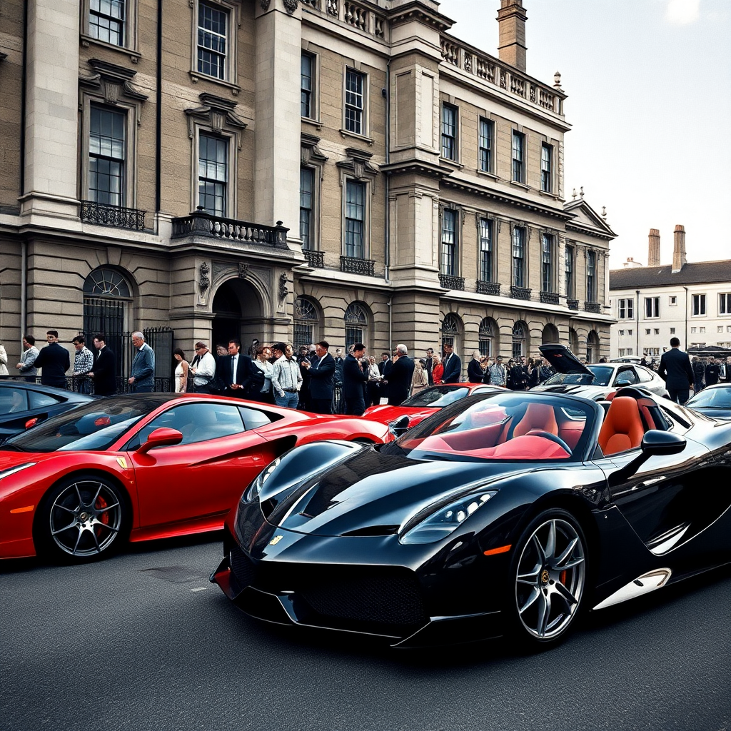 London Concours car show Honourable Artillery Company City of London rare supercars Ferrari Bugatti,