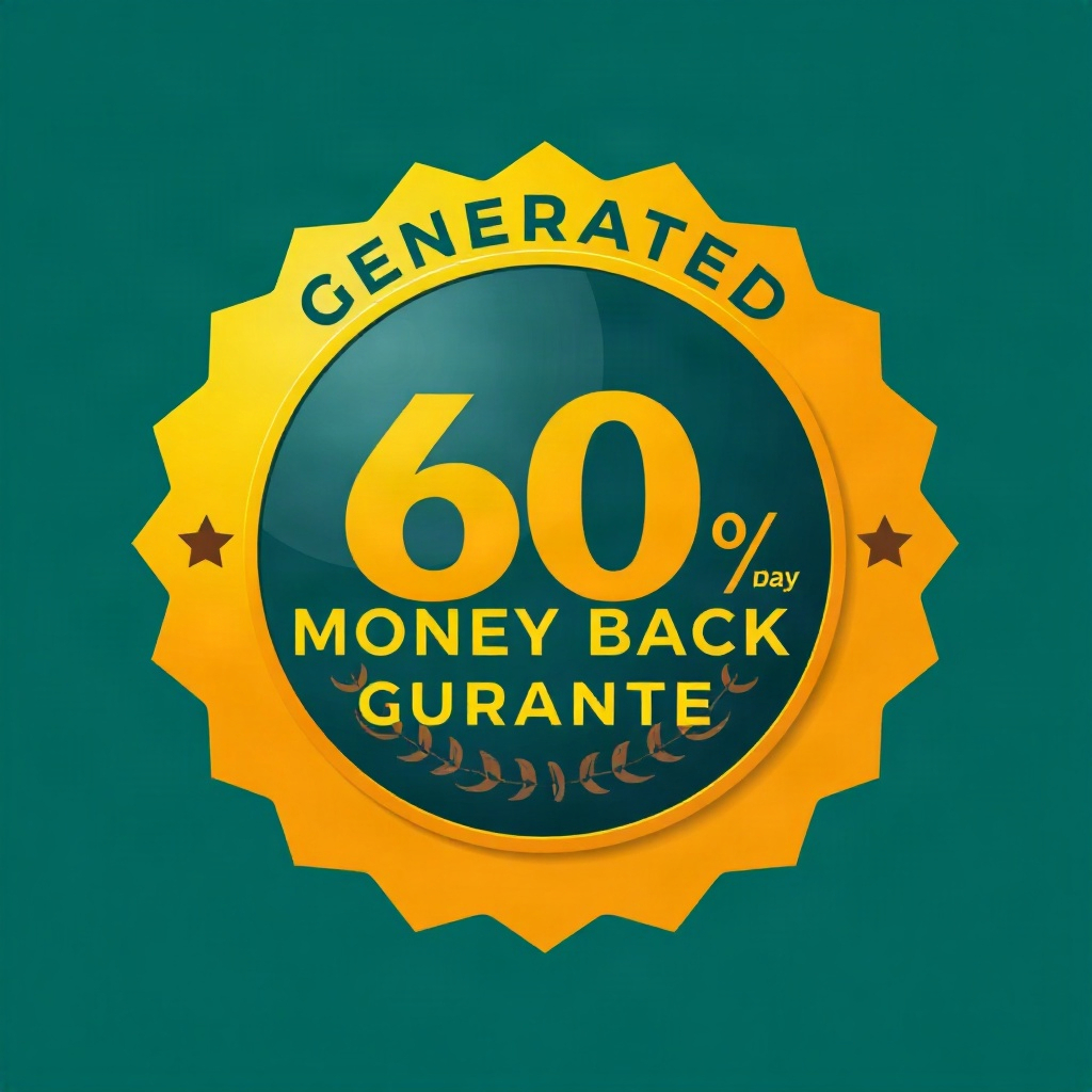 60-day money-back guarantee seal