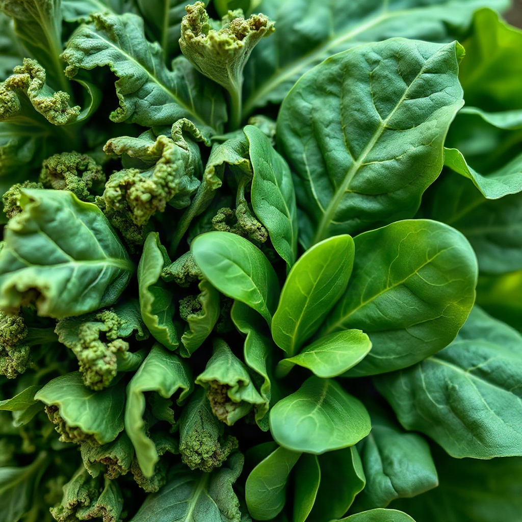 Leafy greens, a natural source of lutein