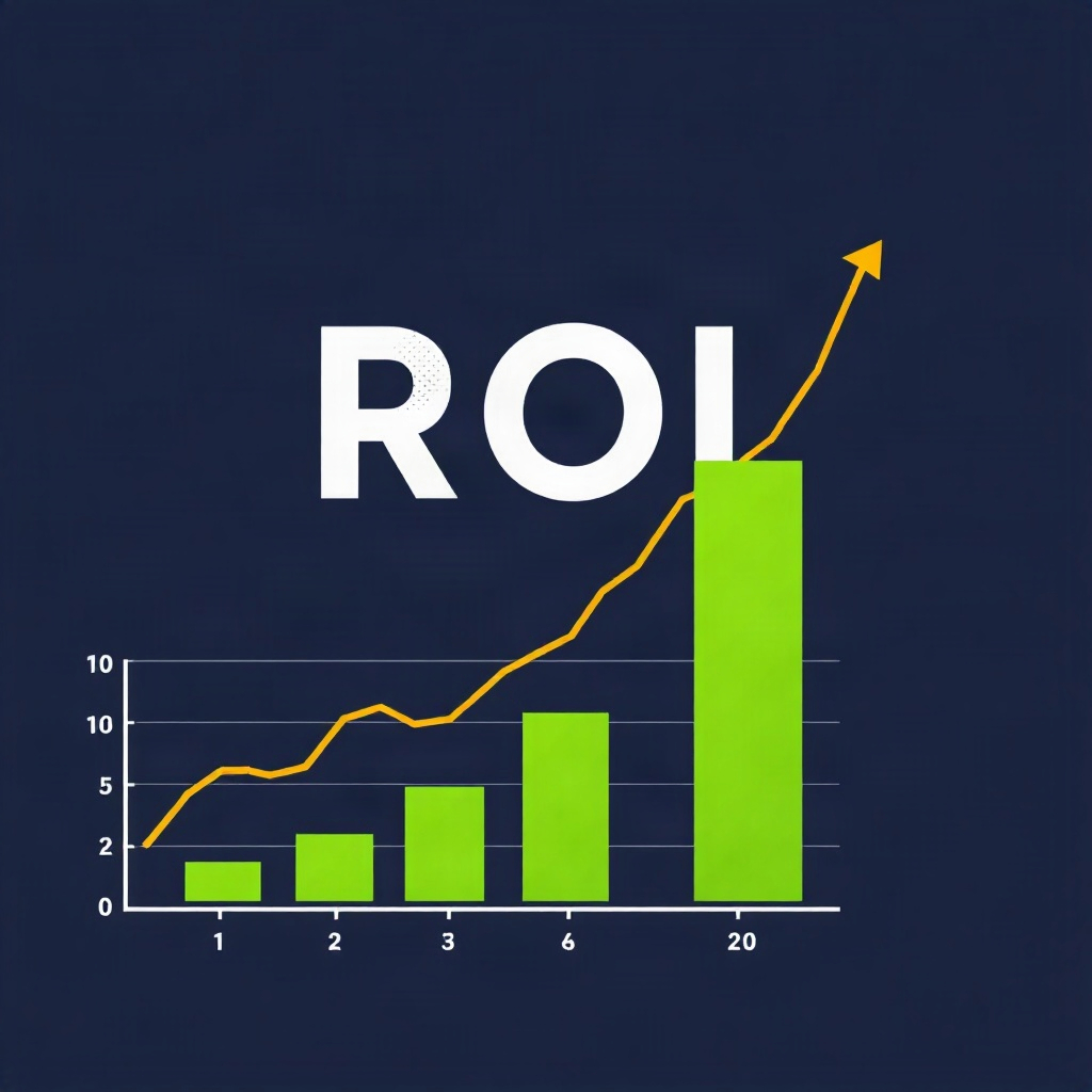 performance marketing analytics showing ROI growth