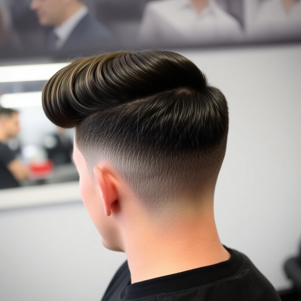 classic pompadour styling