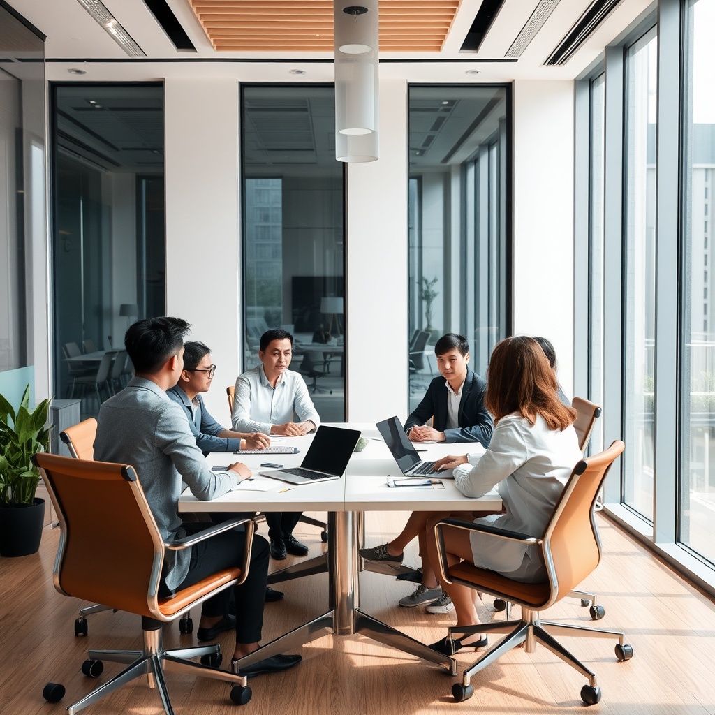 modern Malaysian business office