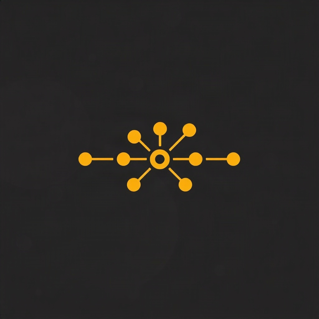 minimalist line-art icon illustration of a cell membrane molecule structure, gold and brown tones, s
