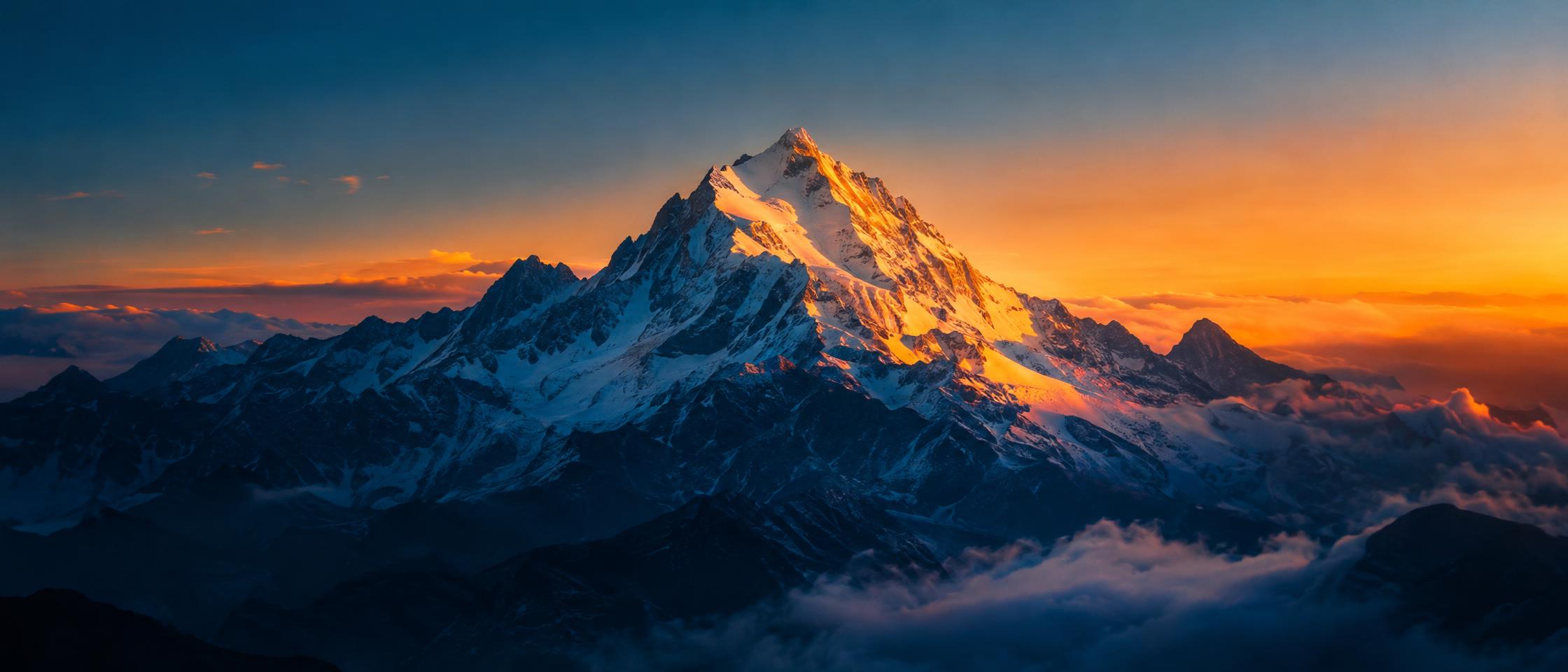 Mountain Peak Sunrise