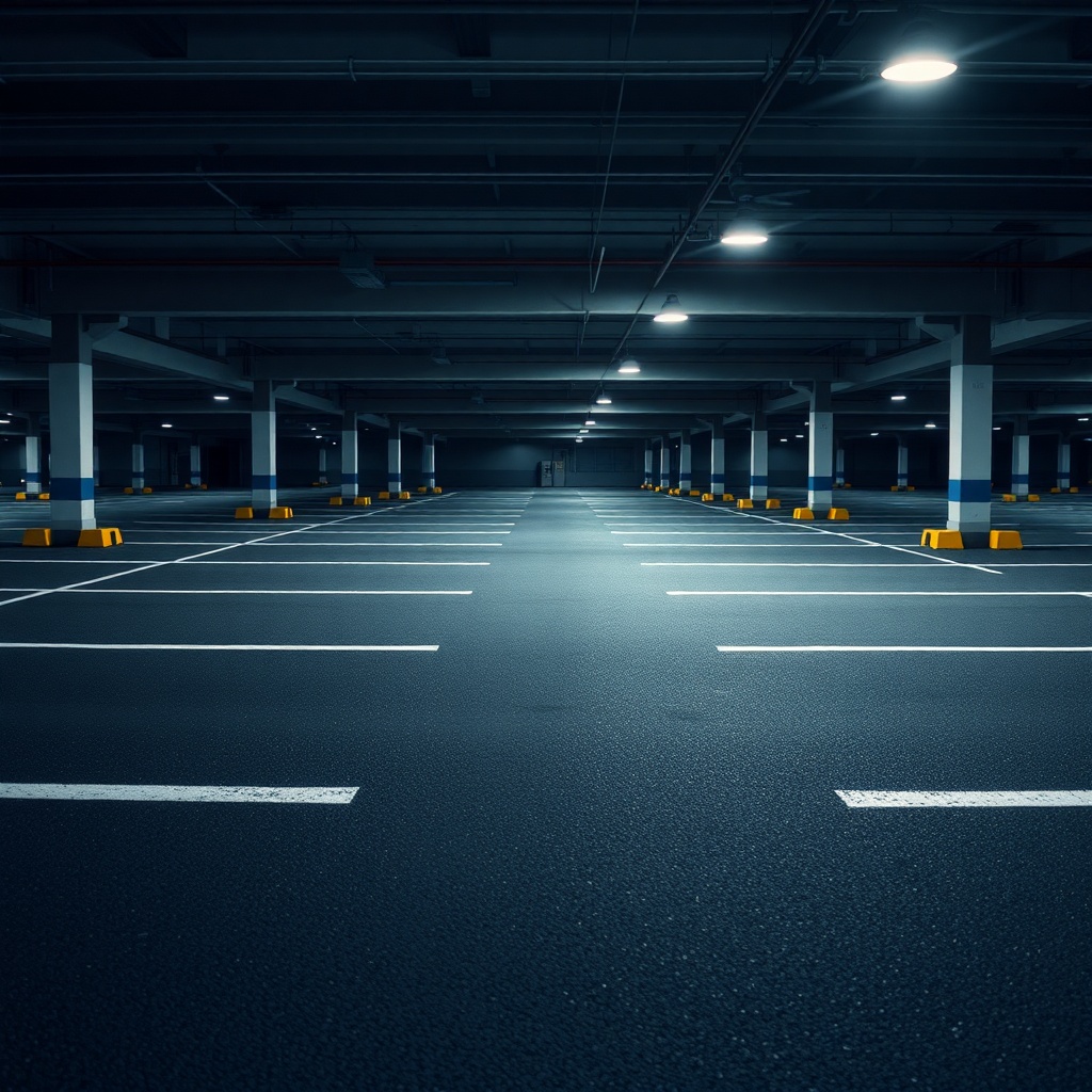 Commercial parking lot