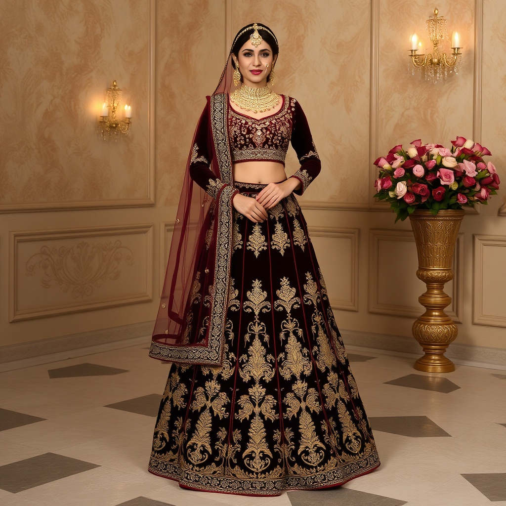 Embroidered Bridal Lehenga