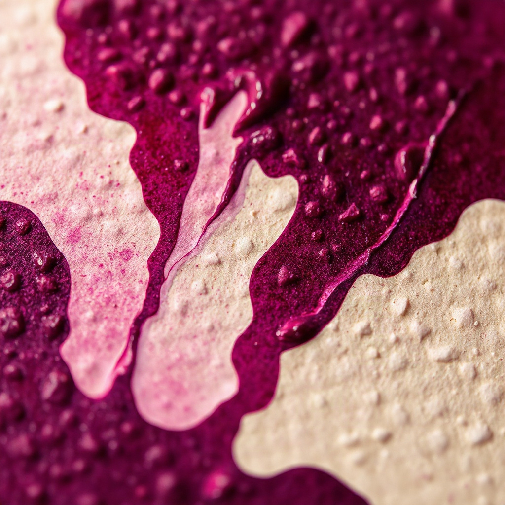 Ink bleeding into textured paper